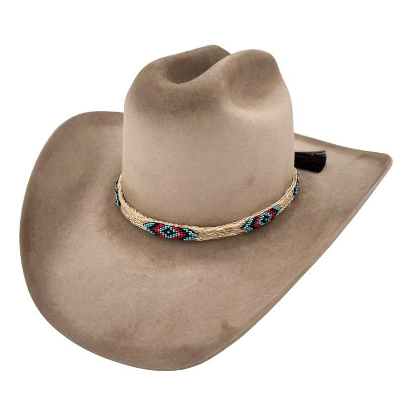 Cheval Horsehair Beaded Hat Band