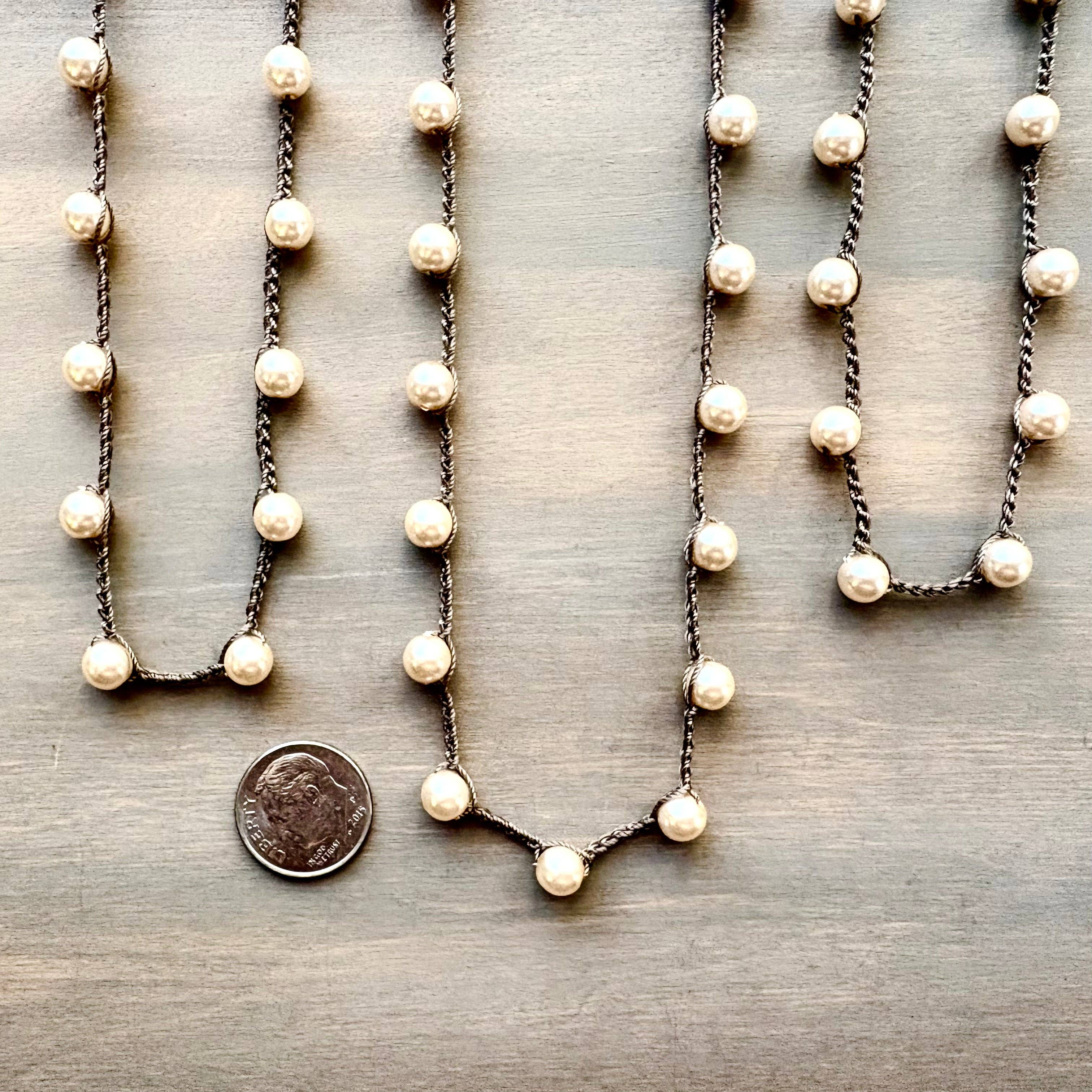 Handcrafted Glass Pearl Layering Necklace