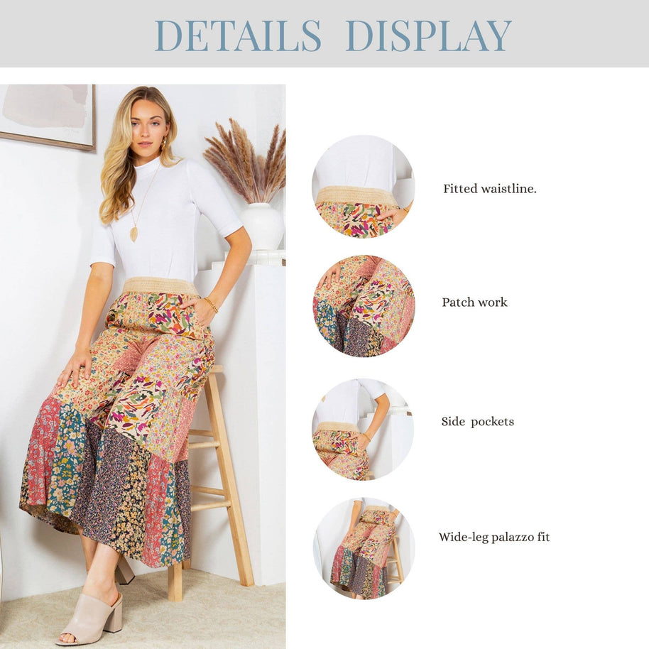 4-Tier Patchwork Pants