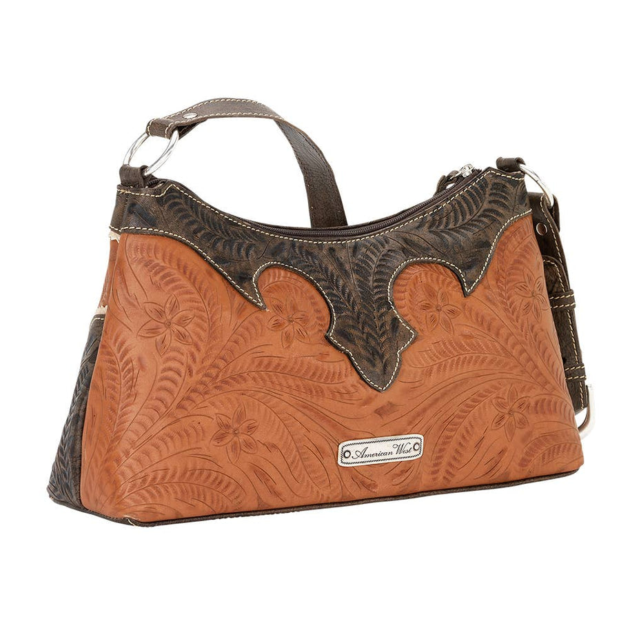 Desert Wildflower Zip Top Shoulder Bag