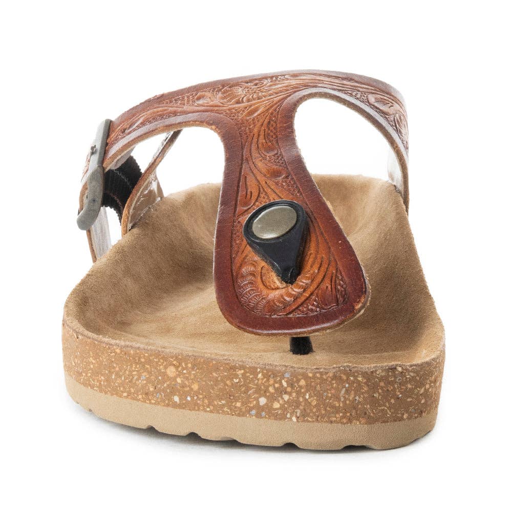 Myra Crockler Hand-Tooled Sandals