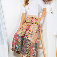 4-Tier Patchwork Pants