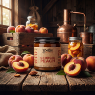 Georgia Peach - 8oz Soy Wax, Wood Wick Candle