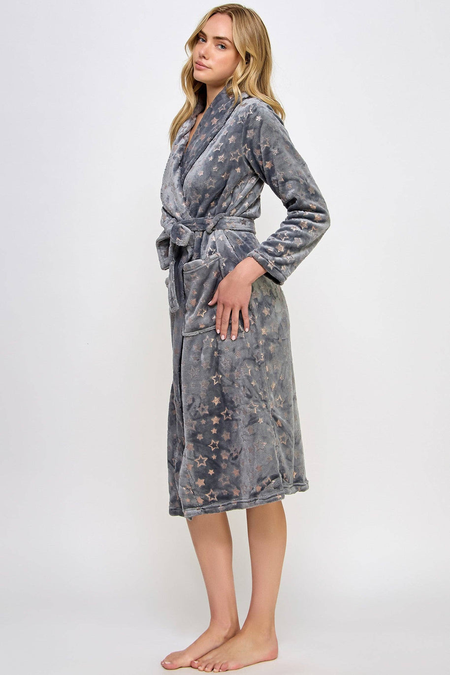 Estelle Metallic Star Robe