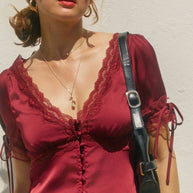 Satin & Lace Blouse