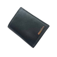 Double Stitch Leather Trifold Wallet
