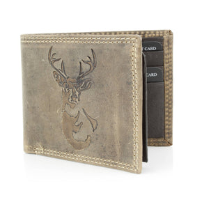 Men’s Bi-Fold Wallet with Deer