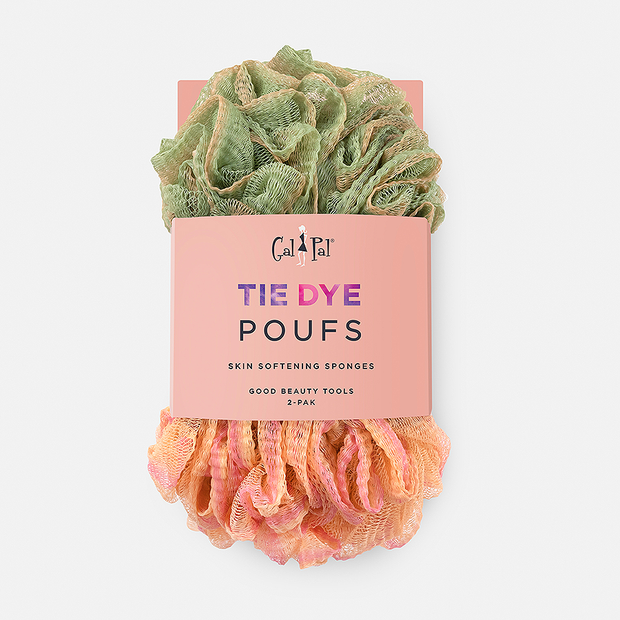 Gal Pal Tie Dye Lush Poufs