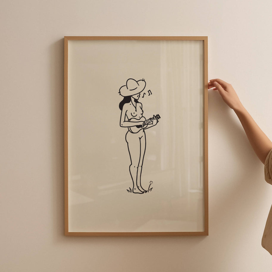 Music Lover Minimal Art Print