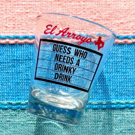 Drinky Drink Marquee Shot Glass