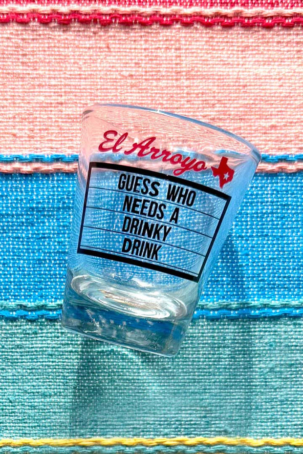 Drinky Drink Marquee Shot Glass