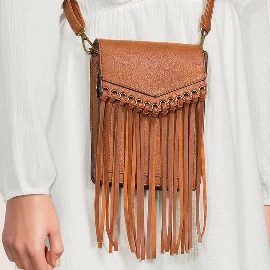 Scarlet Fringe Phonecase Crossbody