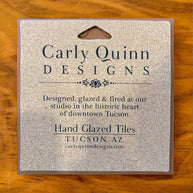 Lady Bug Hand Glazed Art Tile Trivet
