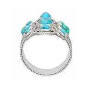 Mohave Turquoise Sterling Silver Statement Rings
