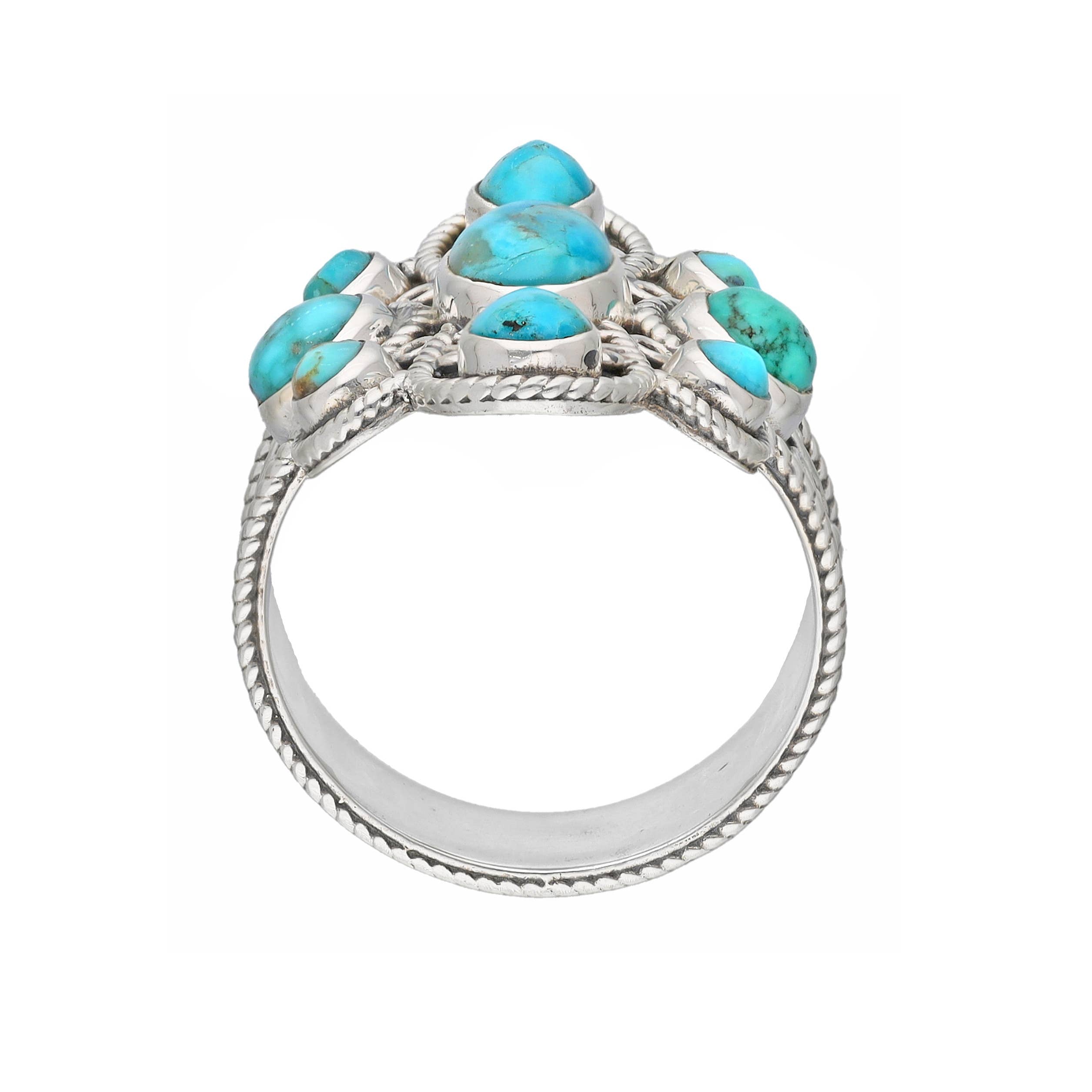 Mohave Turquoise Sterling Silver Statement Rings