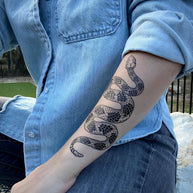 Rattlesnake Temporary Tattoo