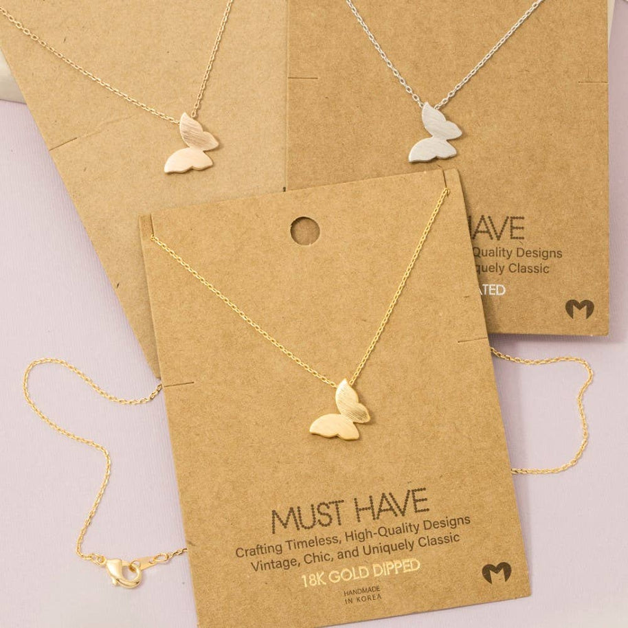 Mini Butterfly Pendant Necklace