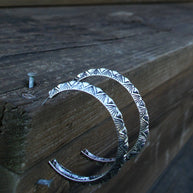 Texture Hoop Earrings 0562