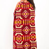 Santa Fe Burgundy Beach Towel