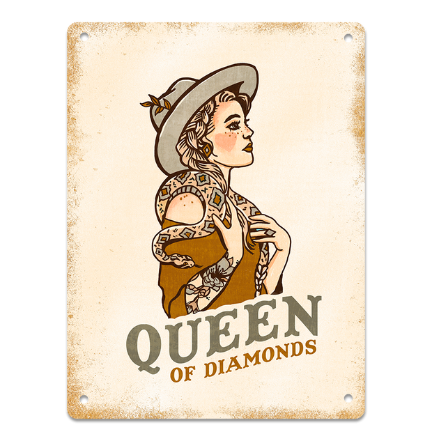 Queen Of Diamonds Sign