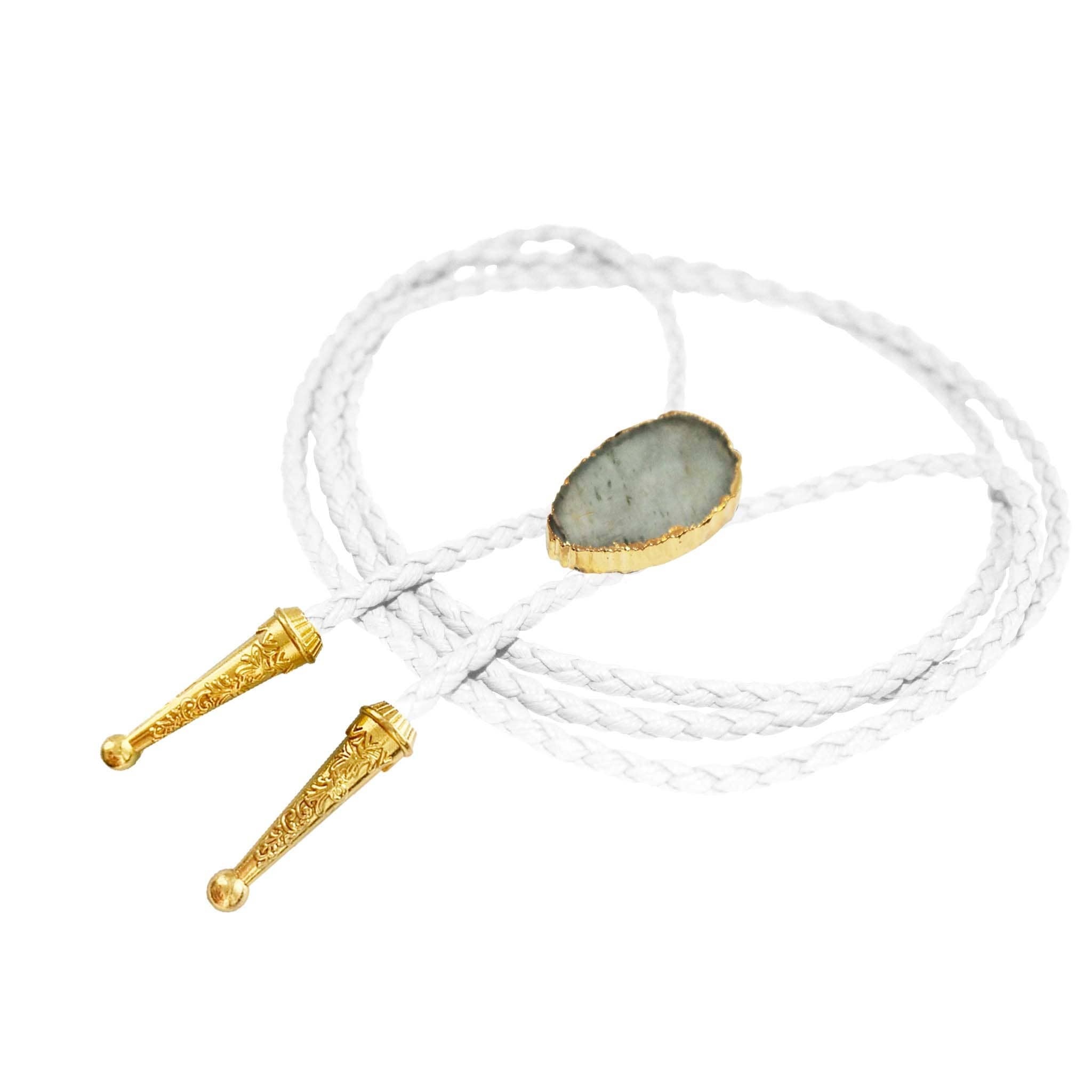 Gemstone Bolo Tie - Aquamarine