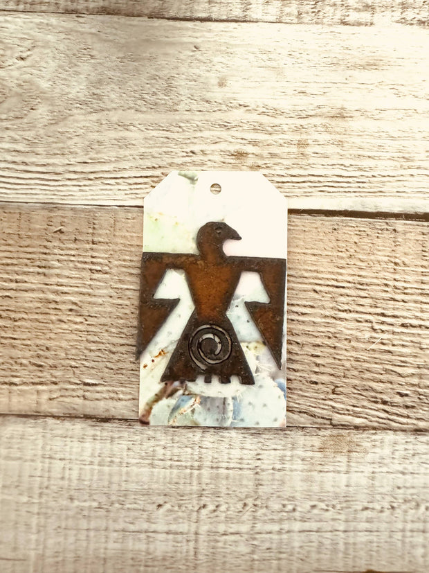 Thunderbird Rustic Native Metal Hat Pin made in the USA