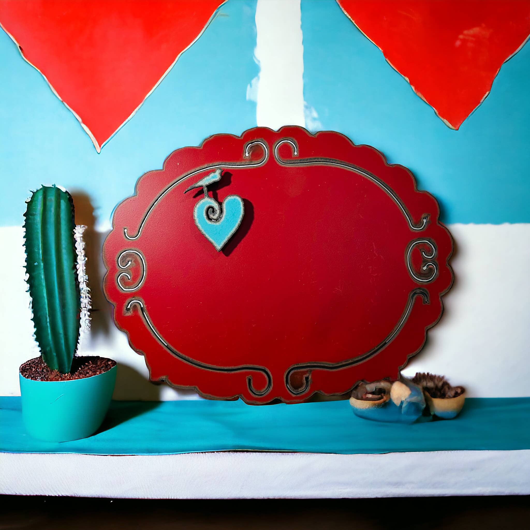 Metal Frame with Bird Magnet