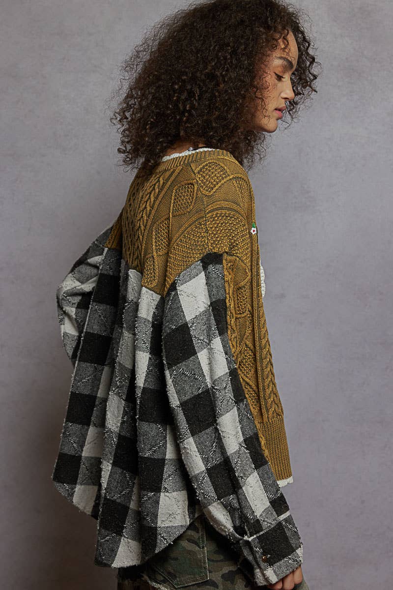 Knit Cardigan with Embroidery