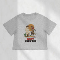 Boot Scootin Kitties Boxy Crop Top