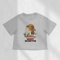 Boot Scootin Kitties Boxy Crop Top