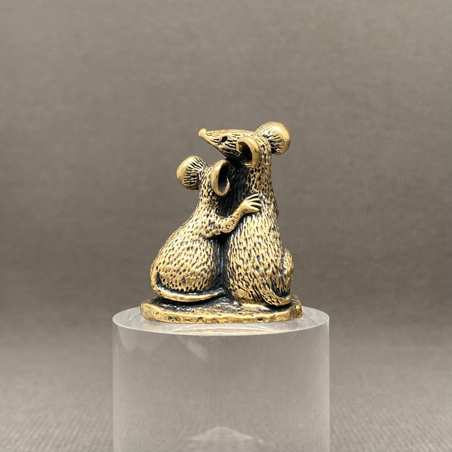 Mouse Brass Figurine