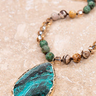 Sabrina Necklace in Jade
