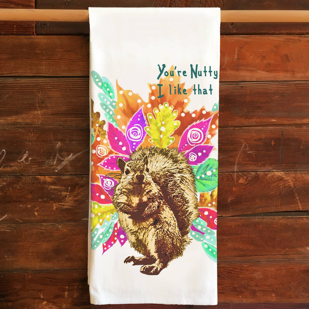 Squirrel Kitchen Tea Towel