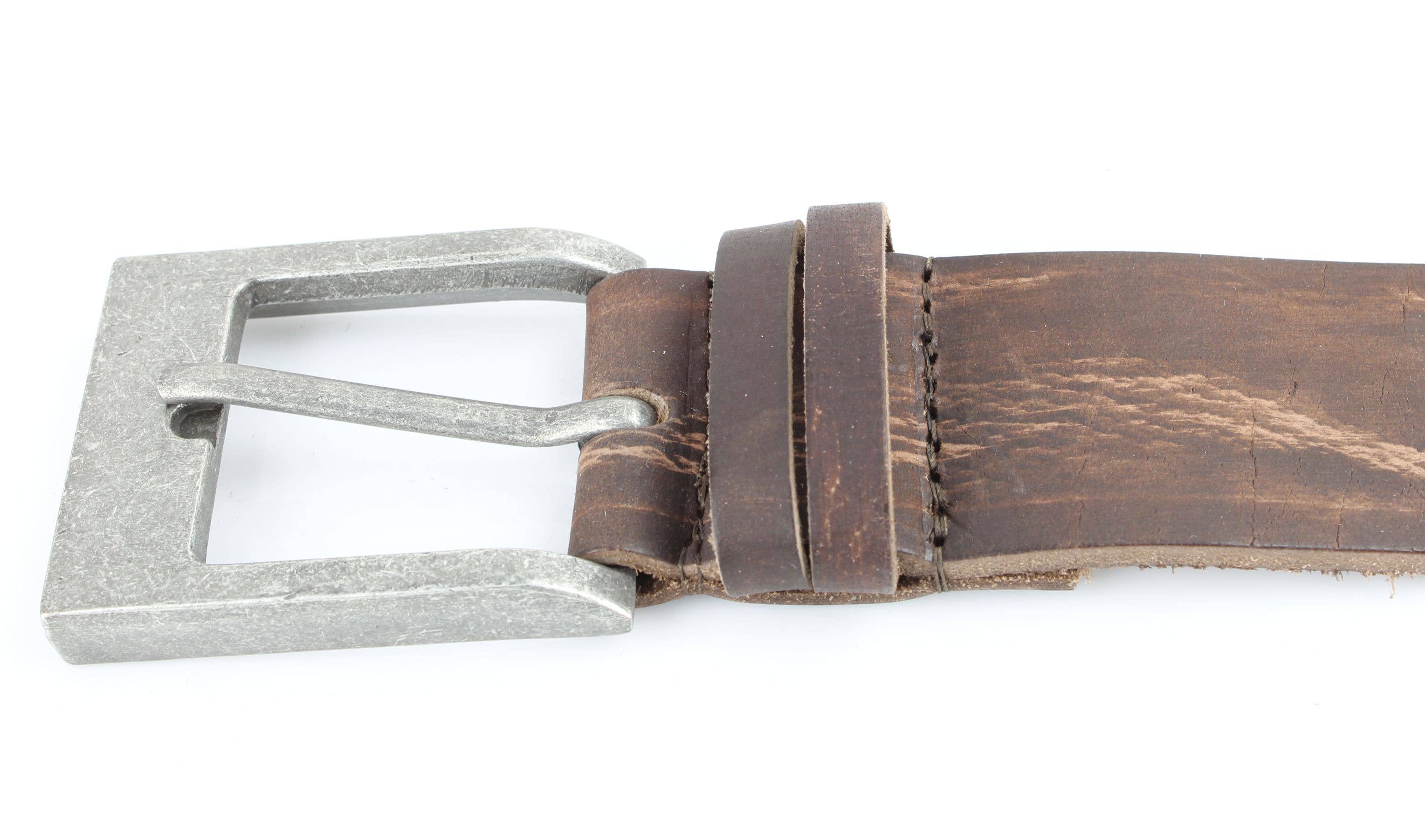 Double Loop Western Belt, Antique Buckle