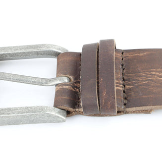 Double Loop Western Belt, Antique Buckle