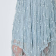 Dusty Blue Lace Skirt