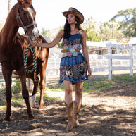 Babydoll Dress Denim Yoke