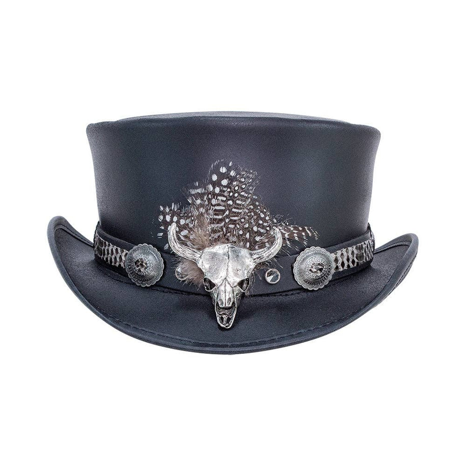 Lizard Skin Skull Concho Hat Band - Style True Grit