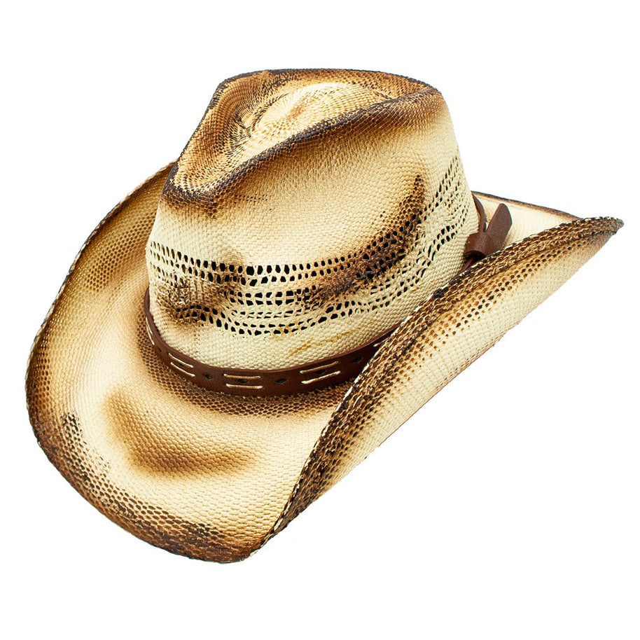 Stirrup Woven Toyo Straw Western Drifter Cowboy Hat