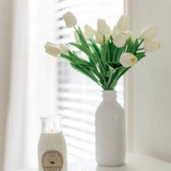 Milk Bottle Candle, Wild Honeysuckle