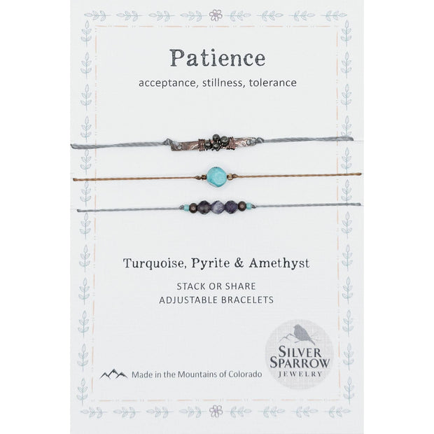 Patience Stackable Bracelet Trio