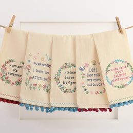 Leave By 9 Kitchen Towel