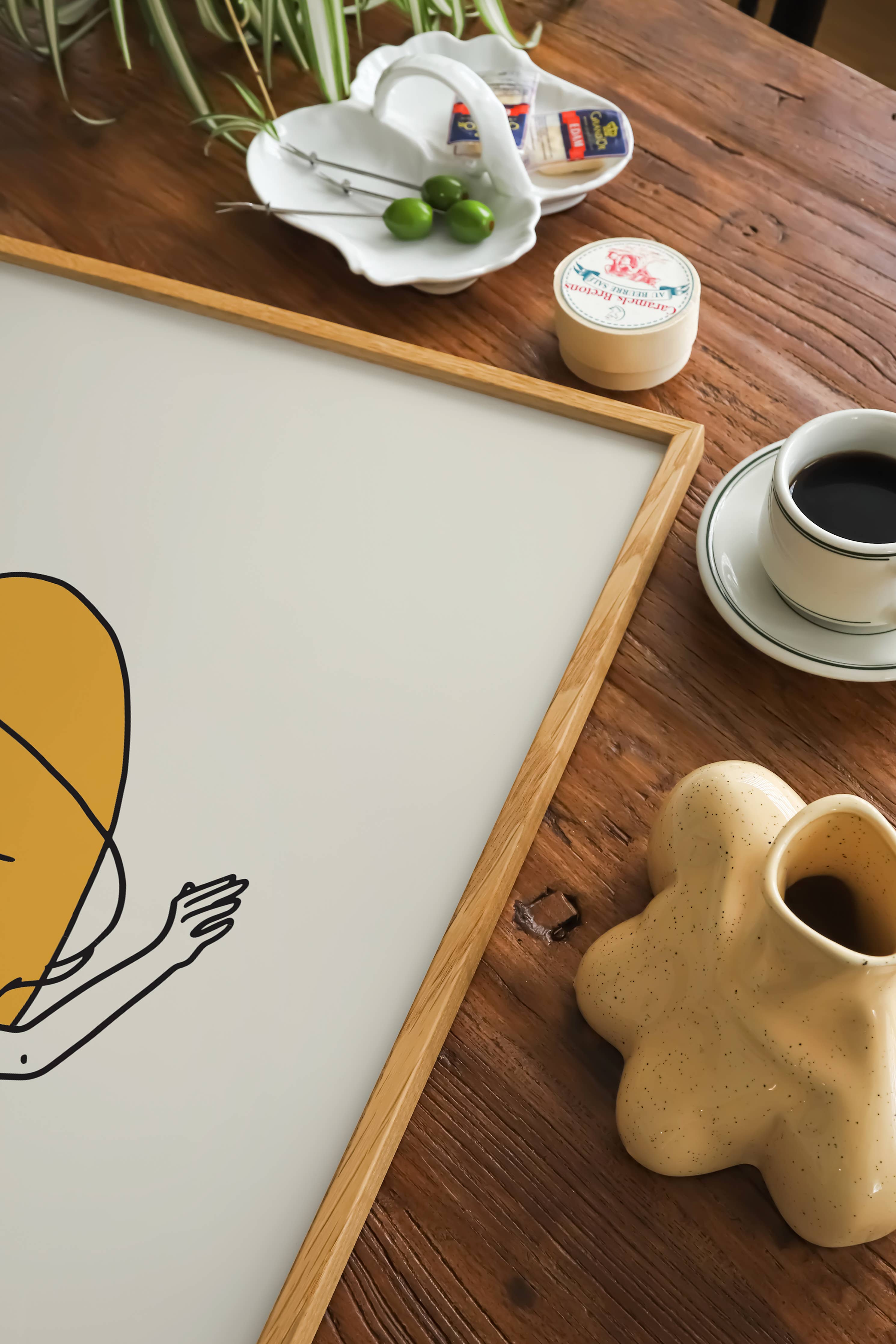 Float Cowgirl Minimal Western Art Print