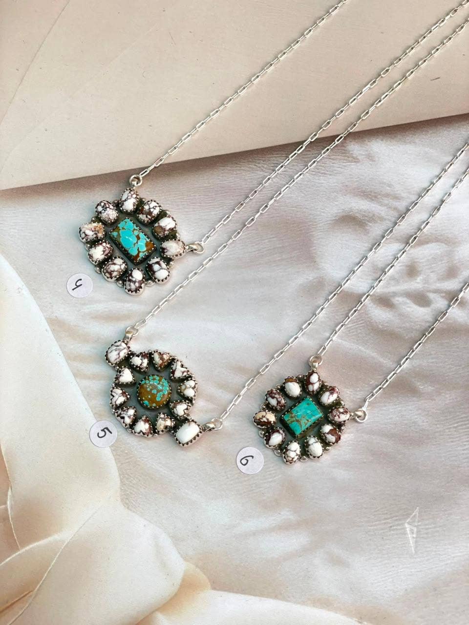 Handmade Sterling Wild Horse Turquoise Necklace
