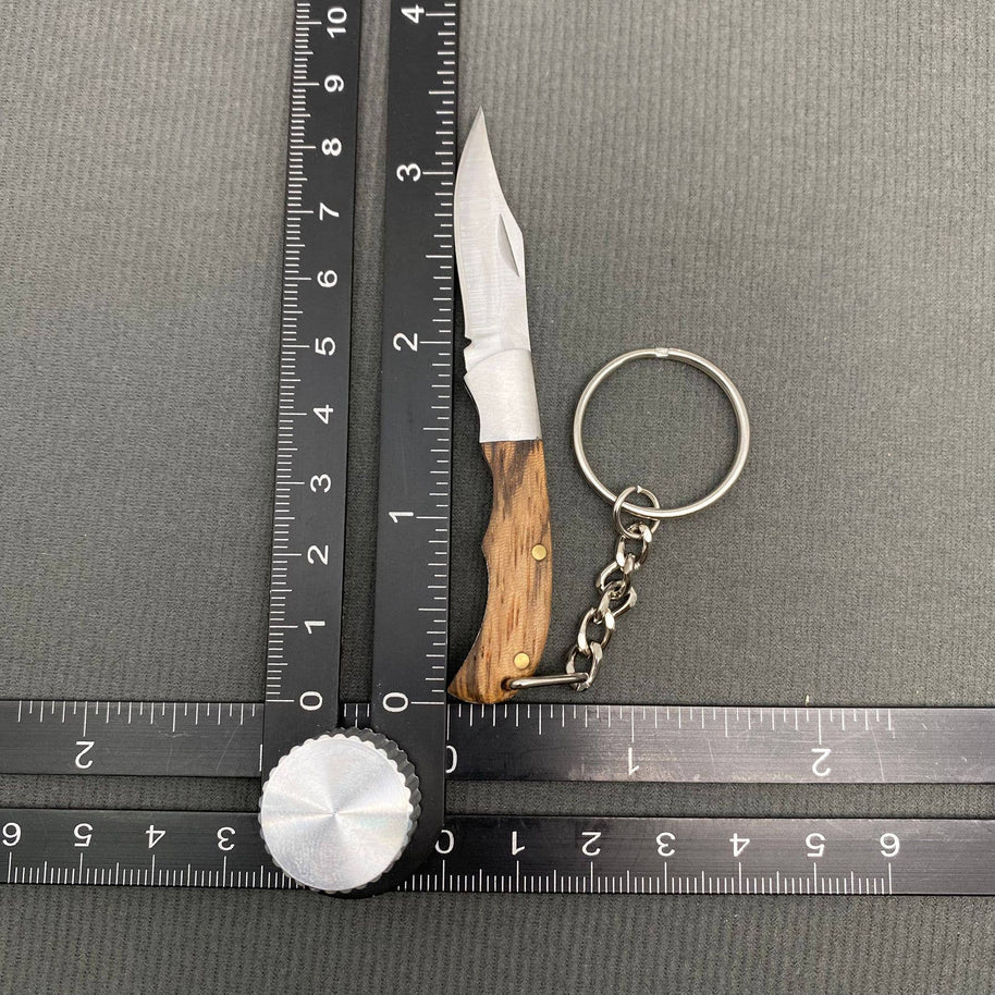 Wood & Acrylic Handle Foldable Stainless Steel Knife