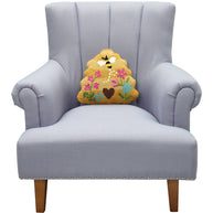Shaped Bee Skep Hook Pillow