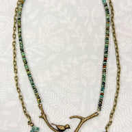Braelyn Necklace - African Turquoise
