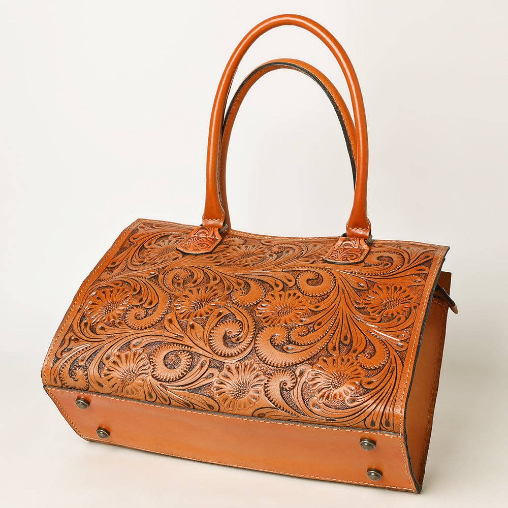 Tooled Leather Tote