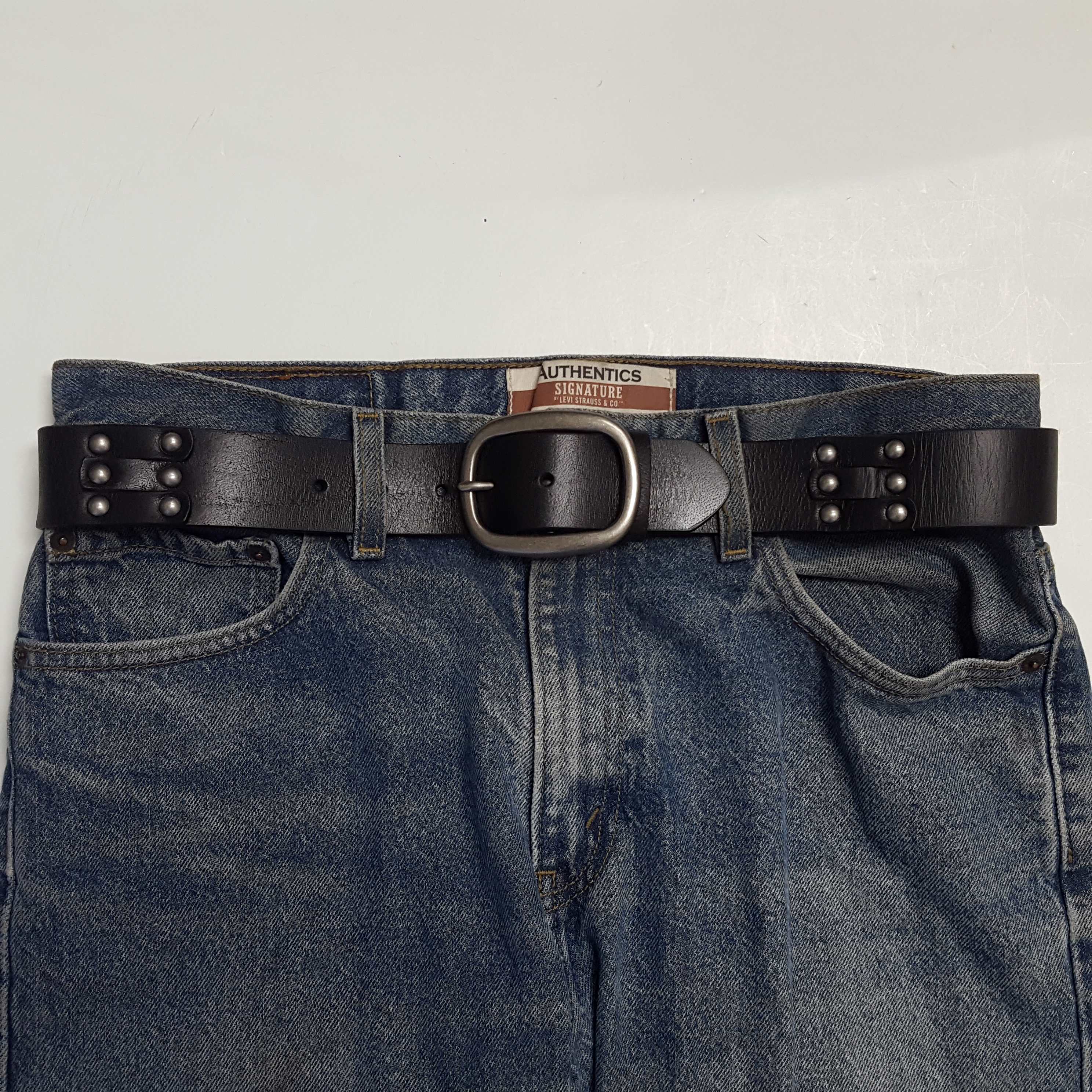 Genuine Studded Leather Belt