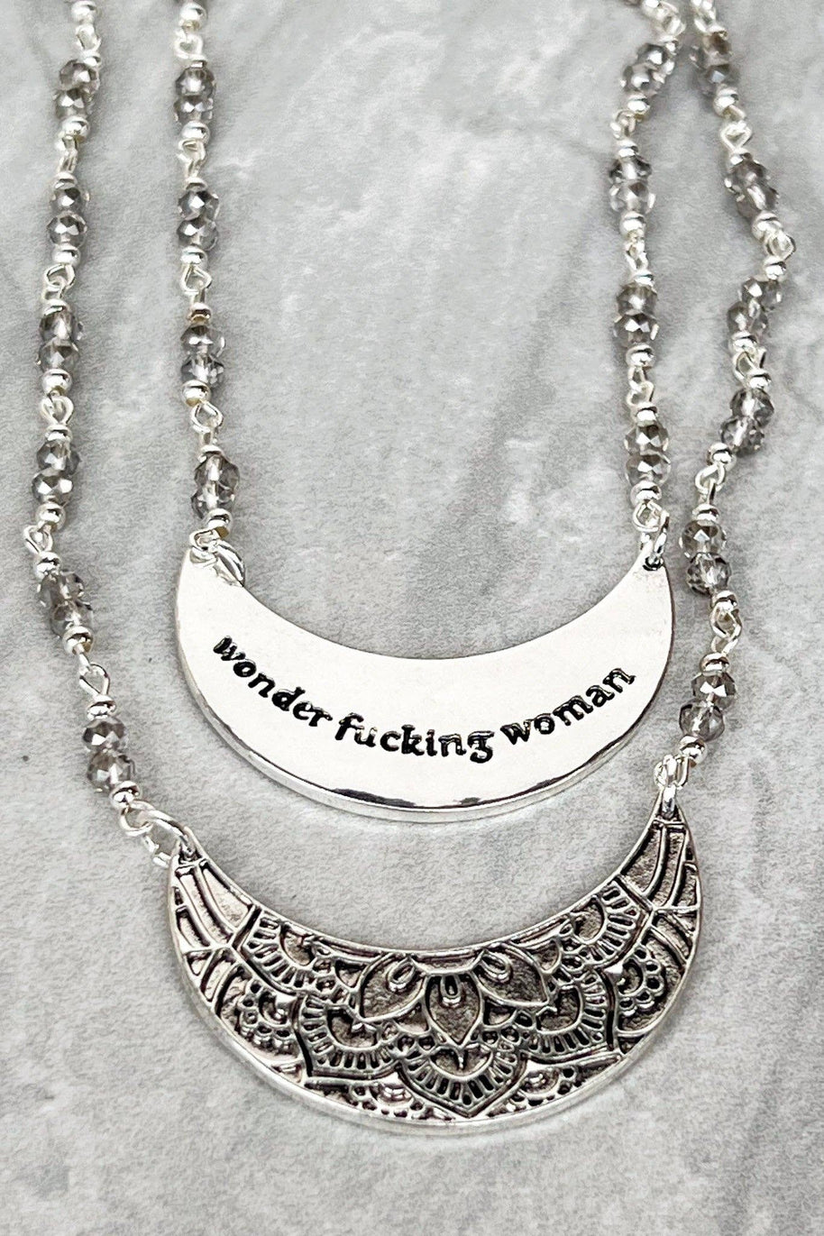 Wonder Woman Necklace in Silver